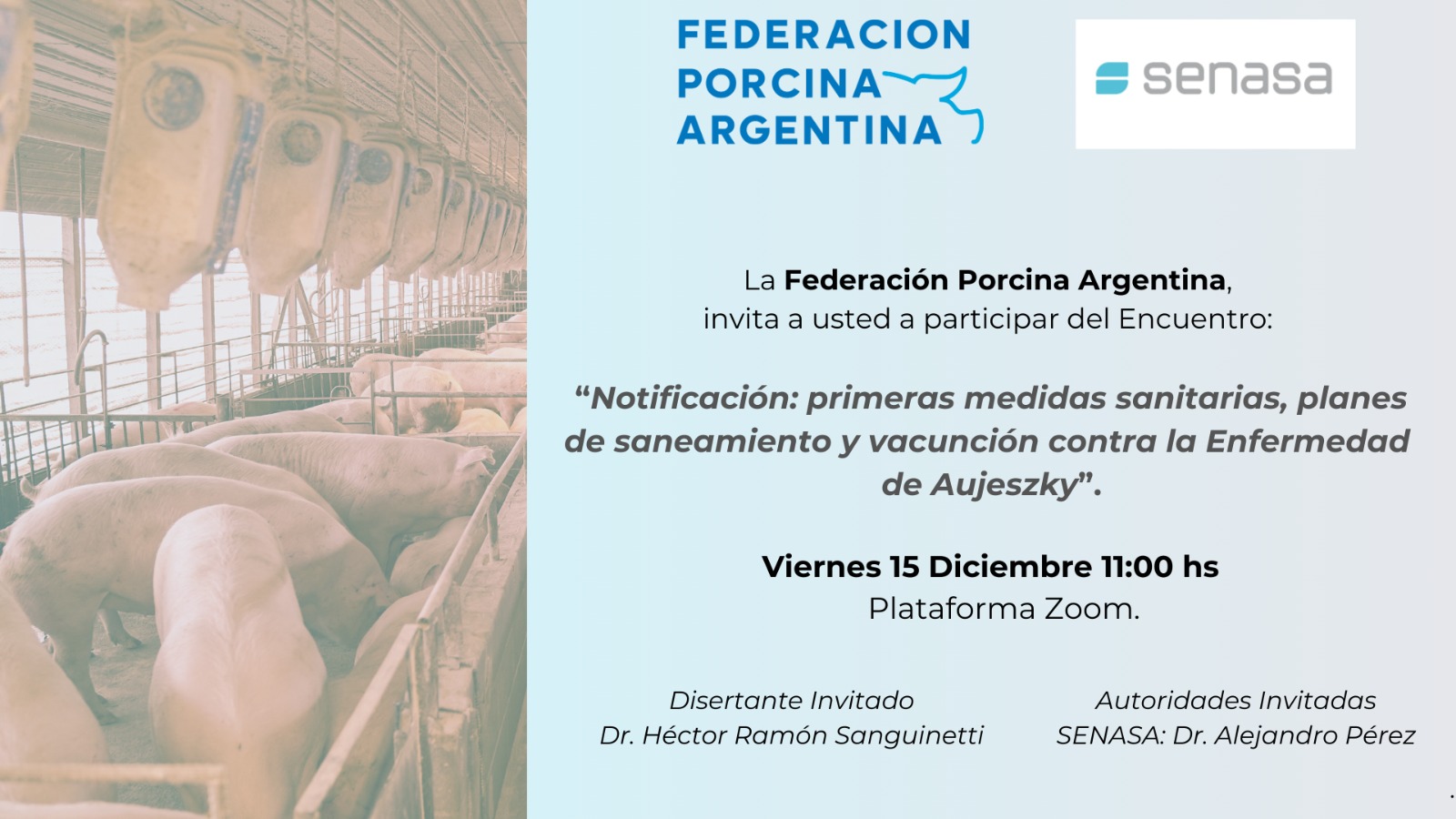 FEDERACION PORCINA ARGENTINA, AUJESZKY